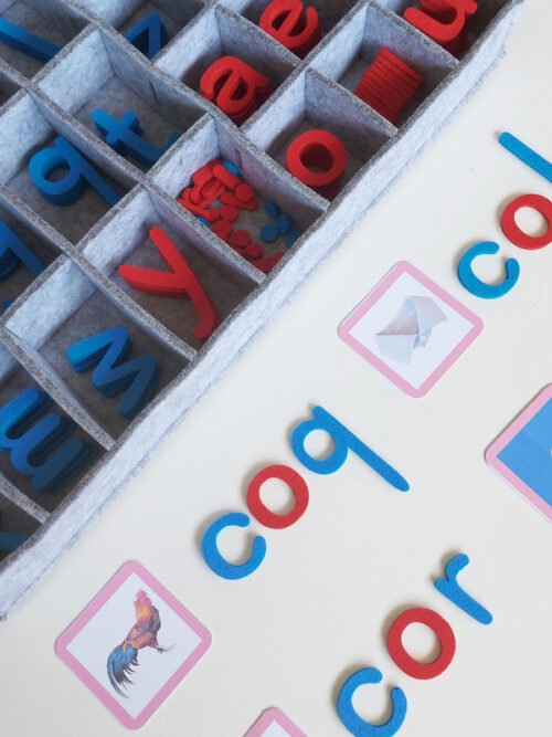 Lettres mobiles scripts montessori, trésor de maman matériel montessori, coq Lettres mobiles scripts montessori, trésor de maman matériel montessori, coq