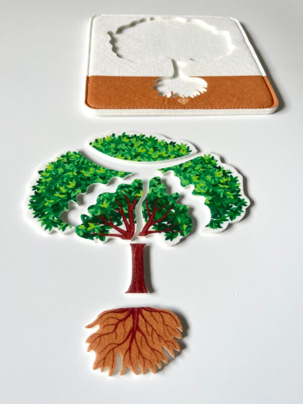 Puzzle montessori arbre, trésor de maman