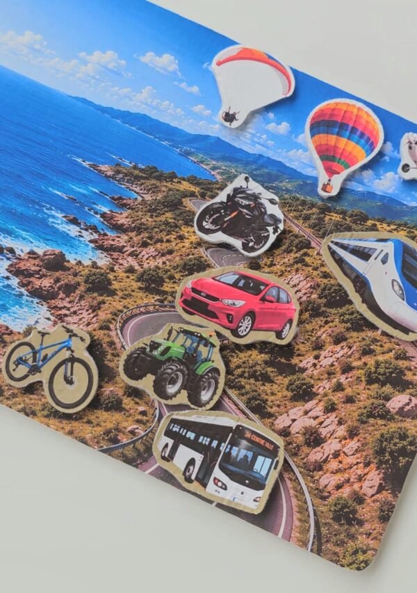 Jouet Montessori Terre mer air 2 Jeu de tri éducatif, les véhicules